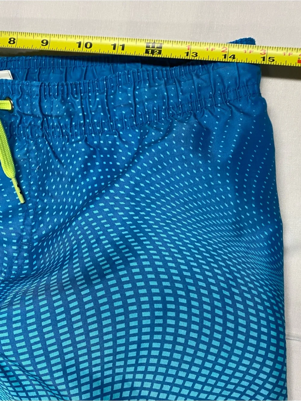 Under Armour Men’s Blue to Lime Gradient Swim Trunks